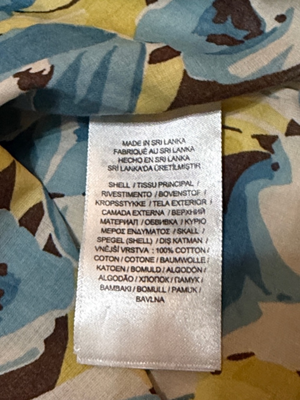 Lauren Ralph Lauren Women's Blue Floral Shirt Cotton size S NWT - Picture 8 of 8